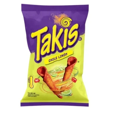 Кукурудзяні чіпси з перцем чилі та лаймом Takis Chile Limon 280г