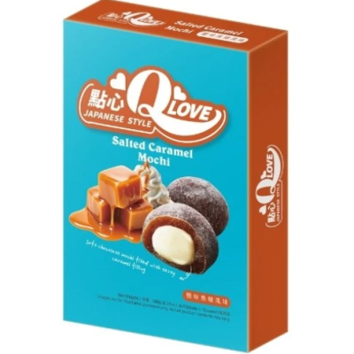 Моті (японське тістечко) зі смаком солоної карамелі Qlove Salted Caramel Mochi 180г Тайвань