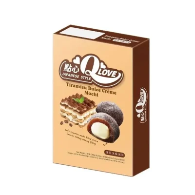 Моті (японське тістечко) зі смаком тірамісу Qlove Tiramisu Dolce Creme Mochi 180г Тайвань
