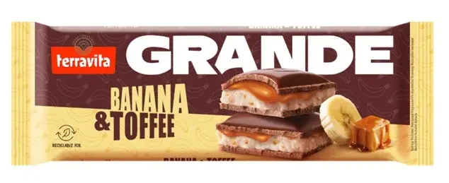 Шоколад молочний з Карамеллю і фундуком Terravita Caramel & Hazelnuts 235 г Польща