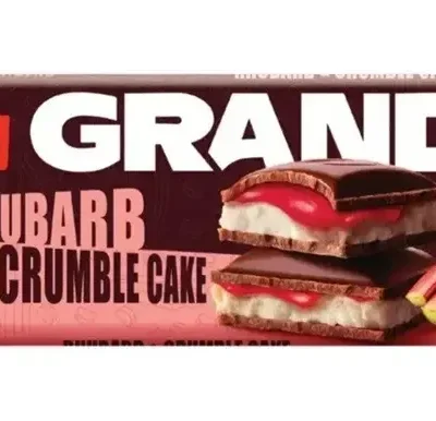 Шоколад молочний з ревенем та крамблом Terravita Rhubarb & Crumble Cake 235 г Польща