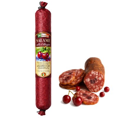 Ковбаса Салямі з вишнею Bellissimo Salame alla Ciliegia 300 г Італія