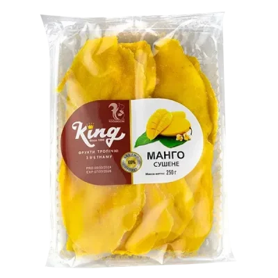 Манго Сушений King без цукру та без ГМО 250г