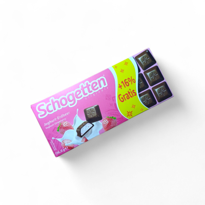 Шоколад молочний з йогуртово-полуничною начинкою Schogetten Joghurt-Erdbeer 116.6г Німеччина