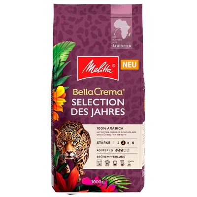 Кава у зернах Melitta Bella Crema Selection des Jahres Athiopien 100% Арабіка 1кг Німеччина