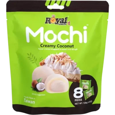 Моті (японське тістечко) з кокосовим кремом Royal Family Mochi Creamy Coconut (8х15г) 120г Тайвань