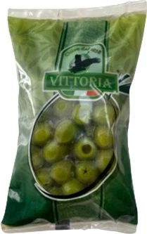 Оливки Гіганти без кісточки Vittoria Verdi Dolci Giganti 850 г/500 г Італія