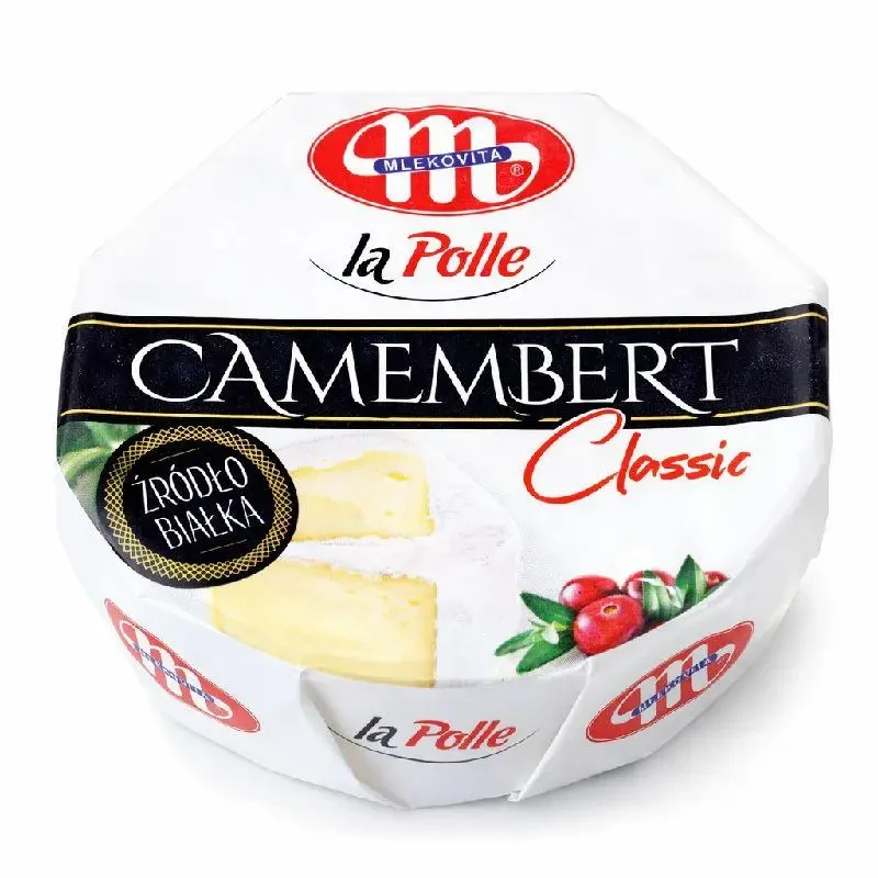 Сир камамбер із білою цвіллю натуральний La Polle Camembert 120 г