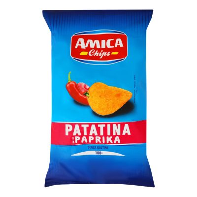 Чіпси картопляні з паприкою Amica Chips Patatina Paprika 100г Італія