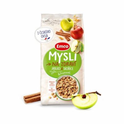 Мюслі з яблуком та корицею Emco Mysli Jablko a Skořice 750г Чехія