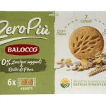 Печиво пісочне 7 злаків БЕЗ ЦУКРУ Balocco ZeroPiu 7 Cereali (6*38.3г) 230г Італія