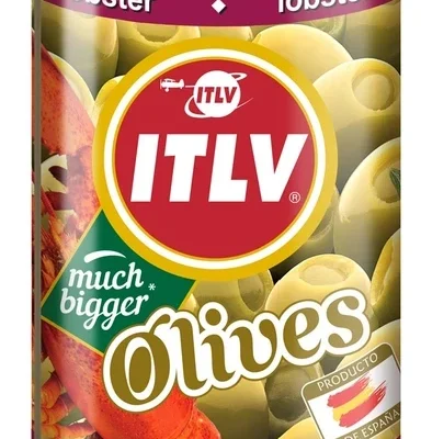 Оливки зелені з пастою лобстера ITLV Olives Much Bigger Lobster 300г Іспанія