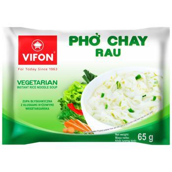 Суп з рисовою локшиною та овочами швидкого приготування VIFON Pho Chay Rau Vegetarian 65г В'єтнам