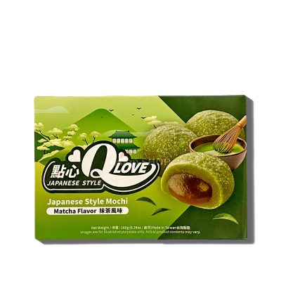Моті (японське тістечко) зі смаком чаю матчу Qlove Japanese Style Mochi 180г Тайвань