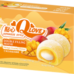 Моті (японське тістечко) зі смаком манго Qlove Japanese Style Double Filling Mochi Mango Creamy  180г Тайвань