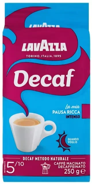 Кава мелена без кофеїну Lavazza Dek Intenso 250 г Італія