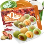 Моті (японське тістечко) Мікс Qlove Japanese Style Assorted Mochi Traditional Mix 180г Тайвань  QLove Japanese Style Assorted Moch