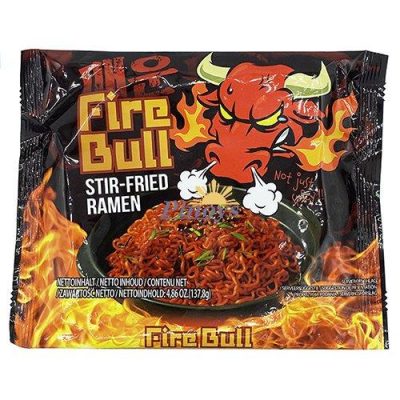 Локшина швидкого приготування Fire Bull Stir-Fried Ramen 137,8г Південна Корея