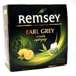 Чай чорний Сивий Граф з бергамотом та лимоном Remsey Earl Grey (75х1,75г) 131,25г Польща