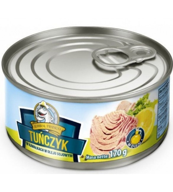 Тунець шматочками у власному соусі Admiral Franco Tunczyk Польща 170г
