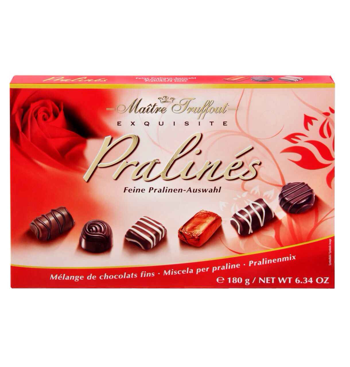 Цукерки шоколадні Асорті Праліне Maitre Truffout Австрія 180 г