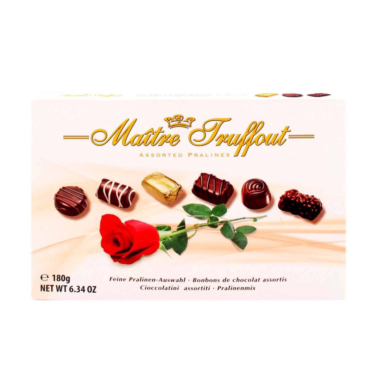 Цукерки шоколадні Асорті Праліне Maitre Truffout Австрія 180 г