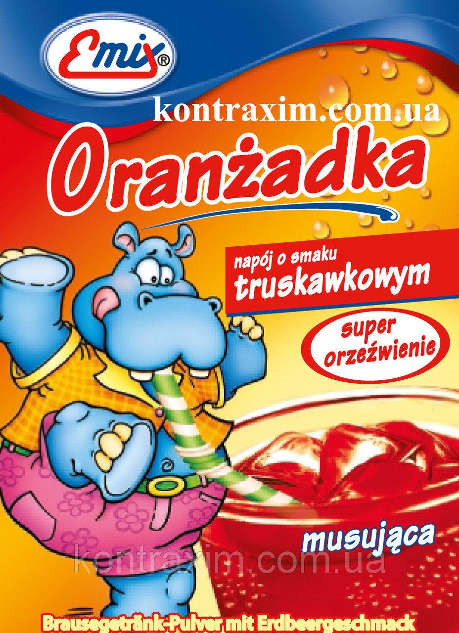 Шипучий напій розчинний Oranzadka полуниця Emix Польща 16г