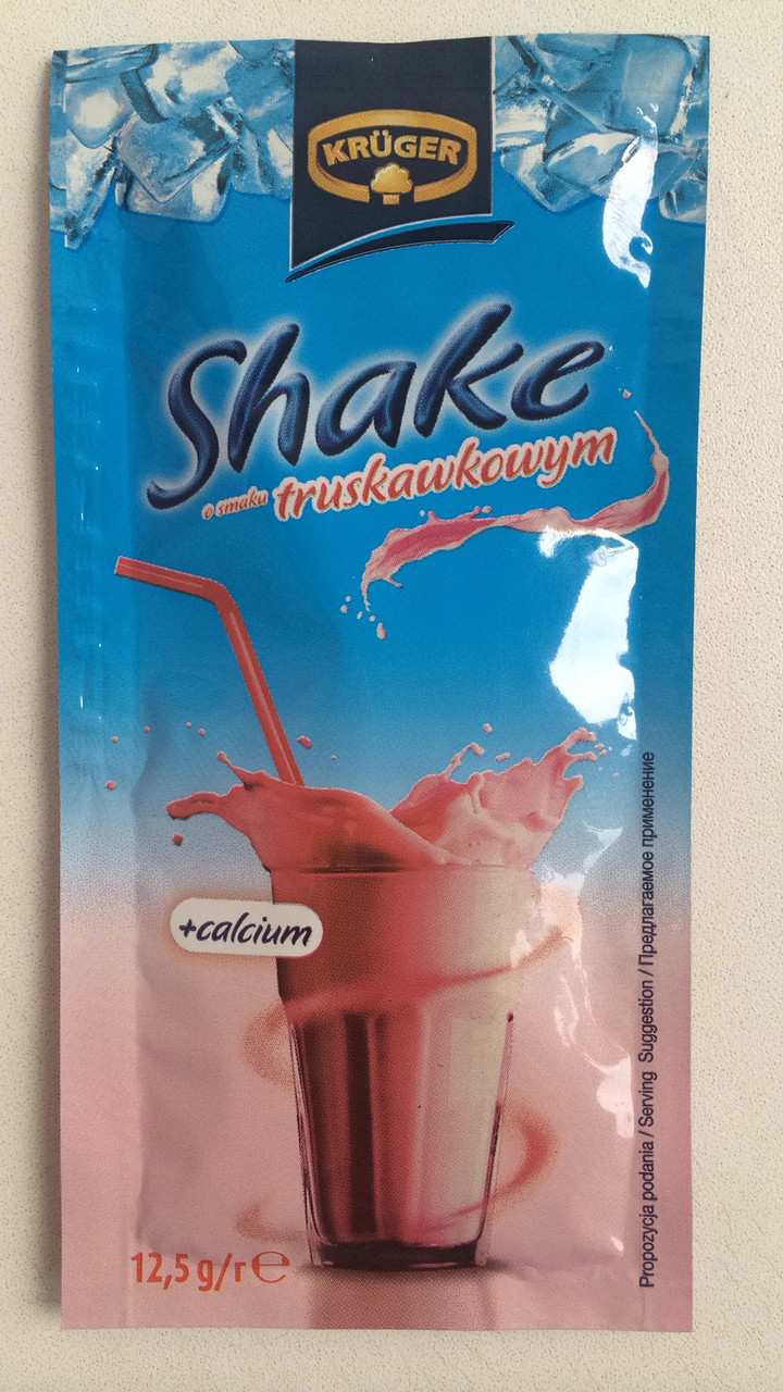Коктейль-напій Shake (Шейк) з полуничним смаком Kruger Польща 12,5 г