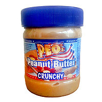 Арахісова паста Peo's peanut butter crunchy (зі шматочками арахісу) Німеччина 340г