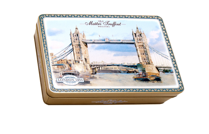 Шоколадні цукерки Праліне London city - 1984 Maitre Truffout Австрія 220 г