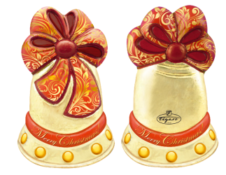 Дзвіночок шоколадний (іграшка на ялинку) Figaro Чехія 40 г