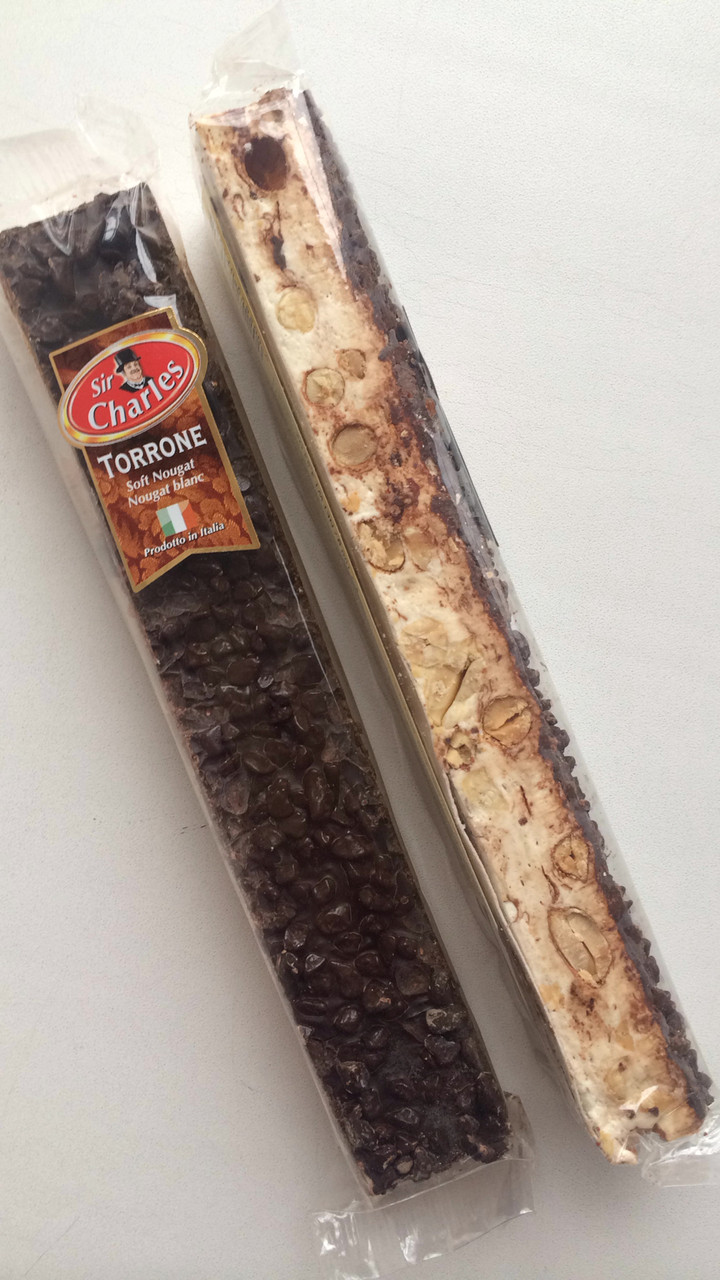 Біла Нуга з арахісом і темним шоколадом (какао не менше 49%) Sir Charles Італія 100г